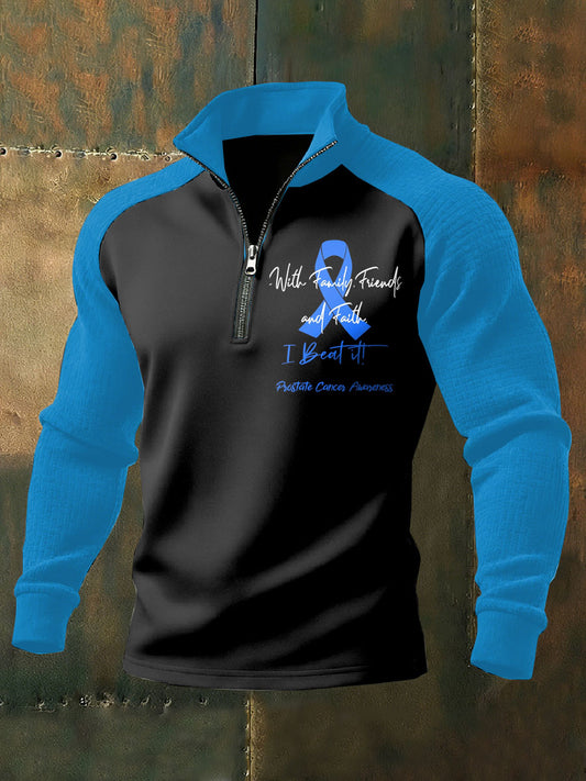 Retro Prostate Cancer Awareness Imprimir Camisola Casual