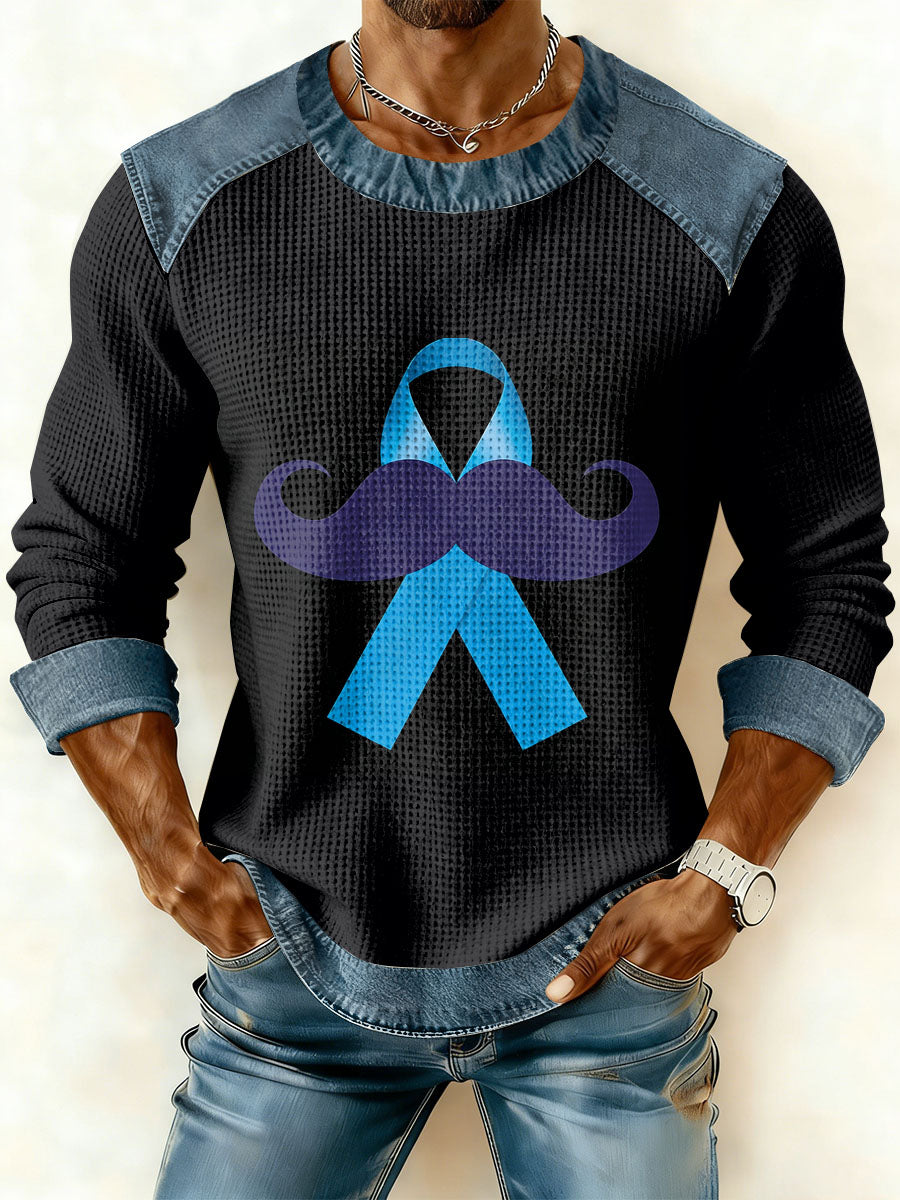 Retro Prostate Cancer Awareness Imprimir Camisola Casual