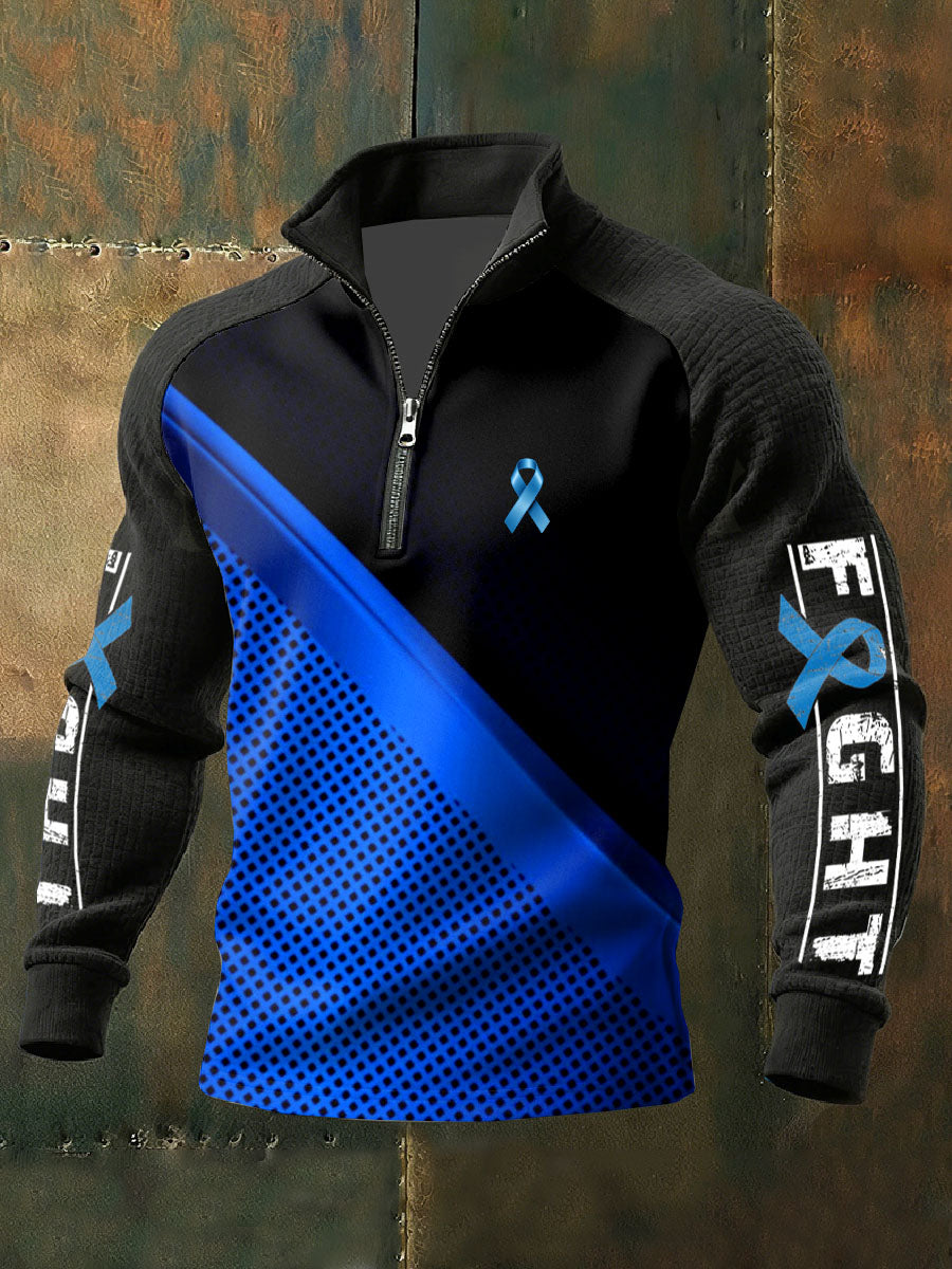 Retro Prostate Cancer Awareness Imprimir Camisola Casual
