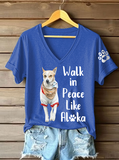 Camiseta de manga curta Women's Walk For Peace Like Aloka