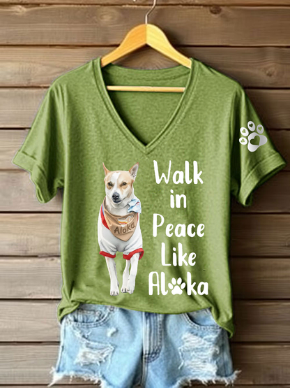 Camiseta de manga curta Women's Walk For Peace Like Aloka