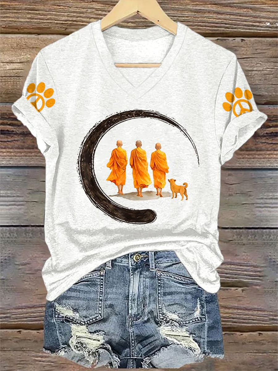 Camiseta de manga curta Caminhada pela Paz Feminina