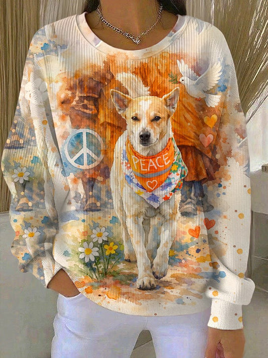 Caminhada das mulheres para a paz Aloka impresso moletom