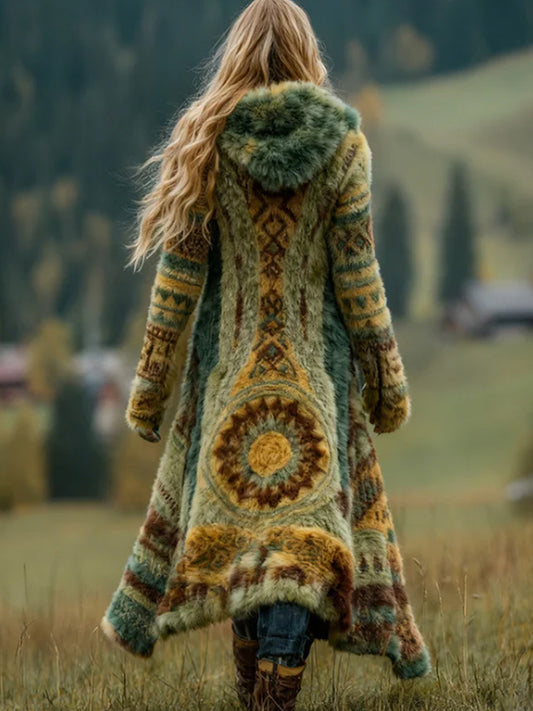 Cardigan Cozy asteca ocidental das mulheres