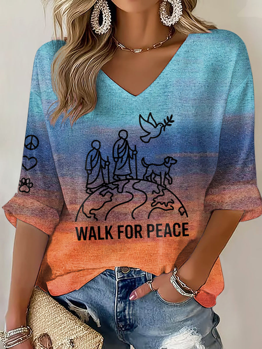 Caminhar das mulheres para a paz Waffle T-shirt