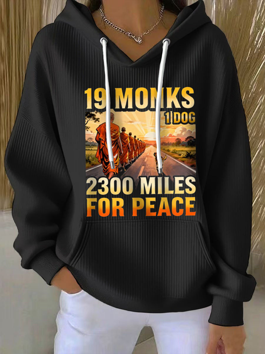 Caminhar das mulheres para a paz Casual Hoodie