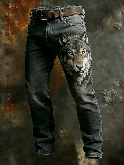 Calças de trabalho casual estilo retro negócio masculino