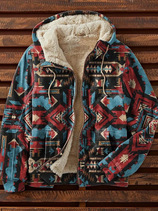 Hoodie asteca étnico ocidental dos homens