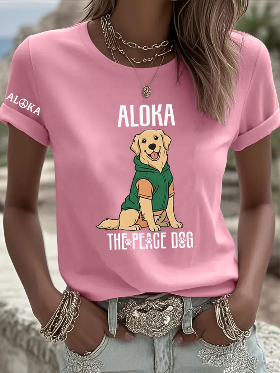 T-shirt estampada Aloka Women's The Peace Dog