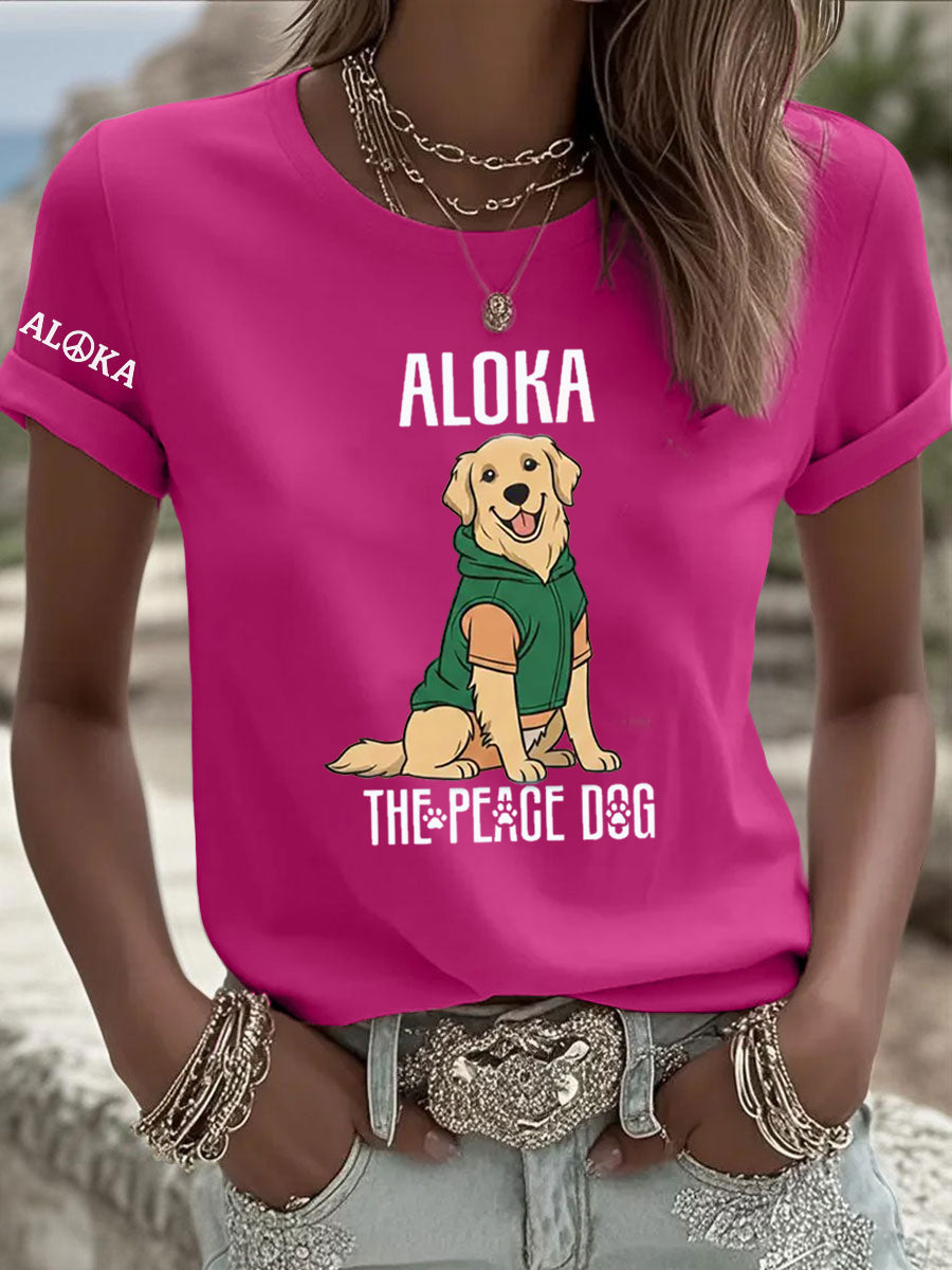 T-shirt estampada Aloka Women's The Peace Dog
