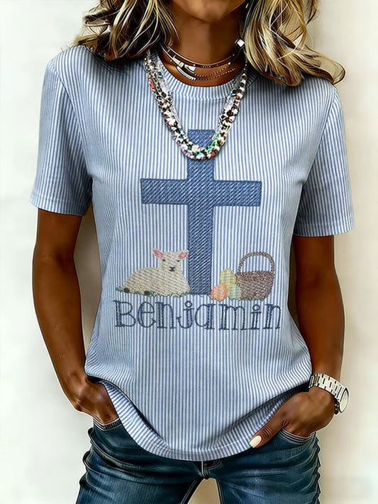 Coelho feminino imprimir camiseta casual