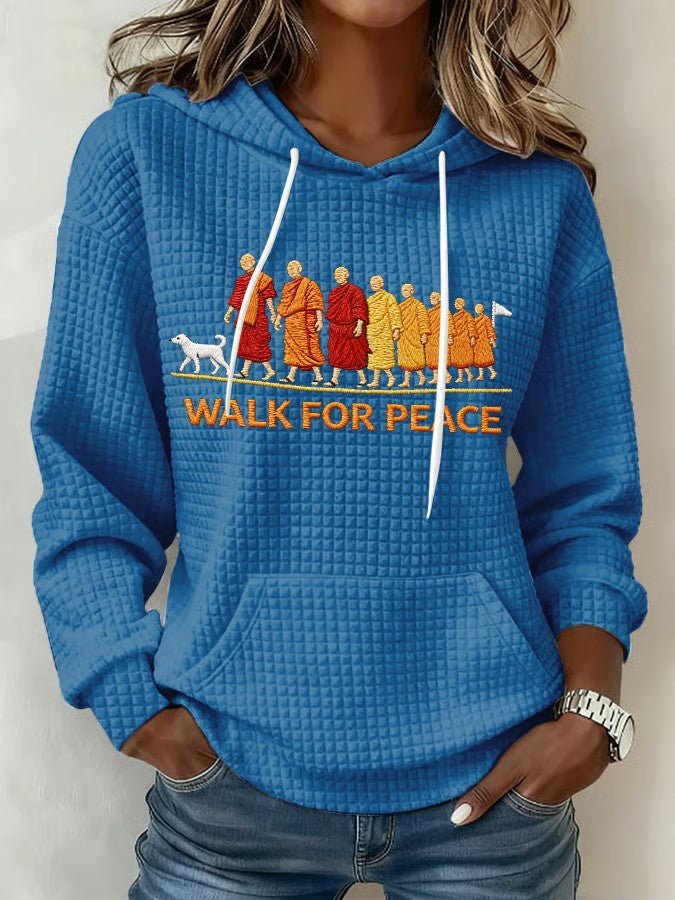 Caminhar das mulheres para a paz impresso Hoodie