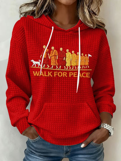 Caminhar das mulheres para a paz impresso Hoodie