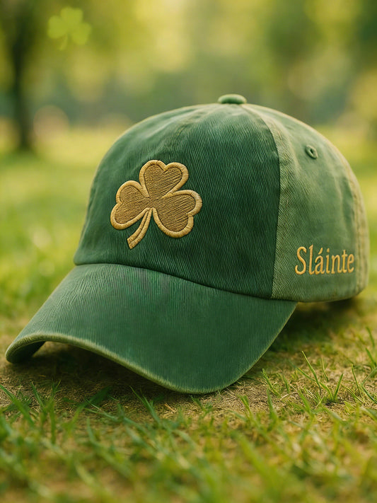 Unisex St Patrick's Day Shamrock impressão chapéu