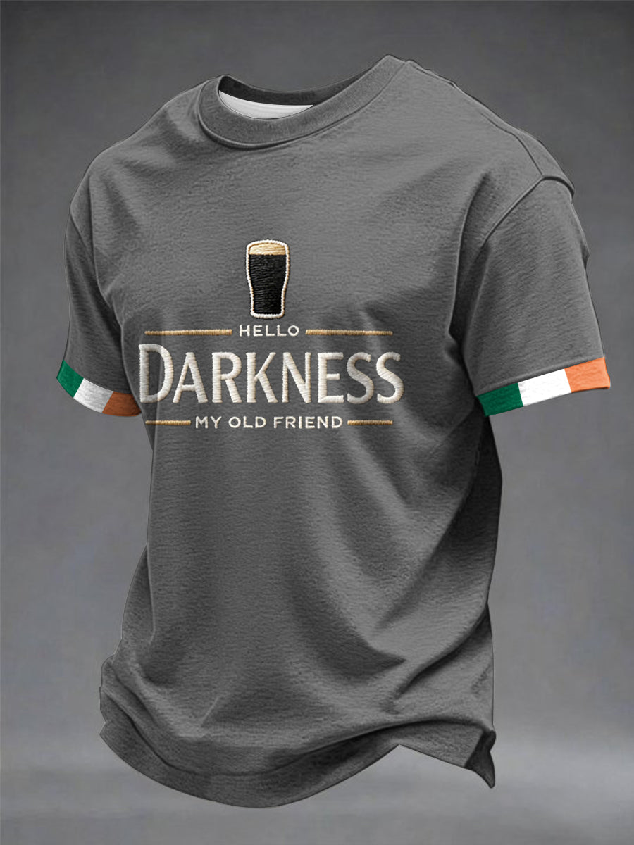 T-shirt Hello Darkness My Old Friend Homem