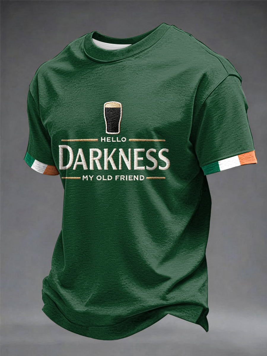 T-shirt Hello Darkness My Old Friend Homem