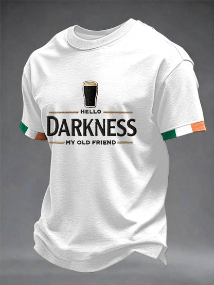 T-shirt Hello Darkness My Old Friend Homem