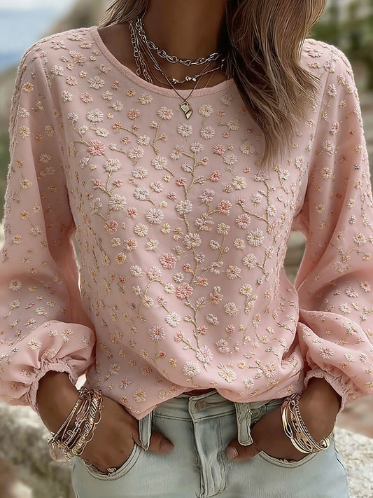 Arte floral das mulheres imprime camiseta casual