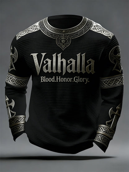 Valhalla Waffle Top de estilo viking masculino