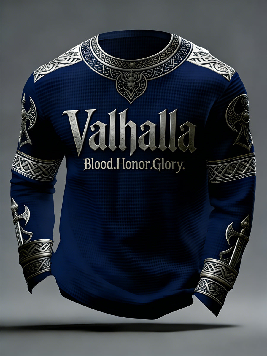 Valhalla Waffle Top de estilo viking masculino
