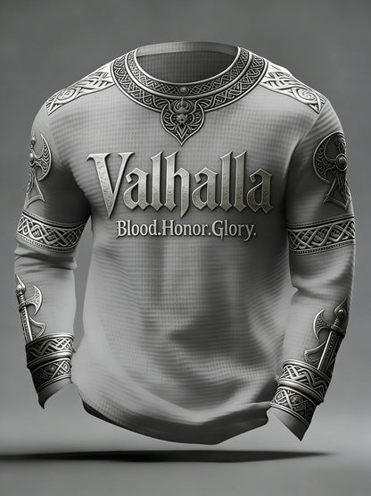 Valhalla Waffle Top de estilo viking masculino