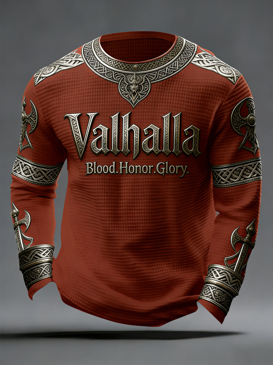 Valhalla Waffle Top de estilo viking masculino