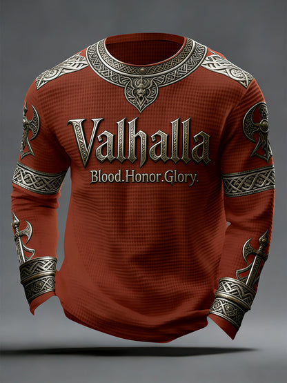Valhalla Waffle Top de estilo viking masculino