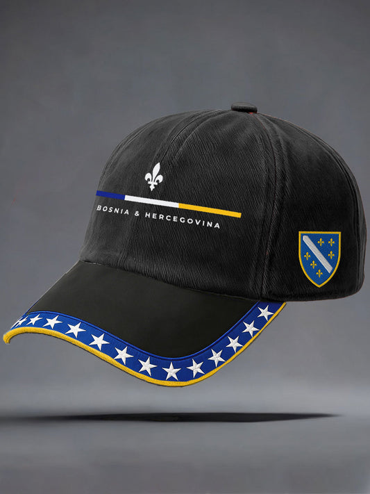 Chapéu unissex da Bósnia ZMAJEVI com estampa para amantes do futebol