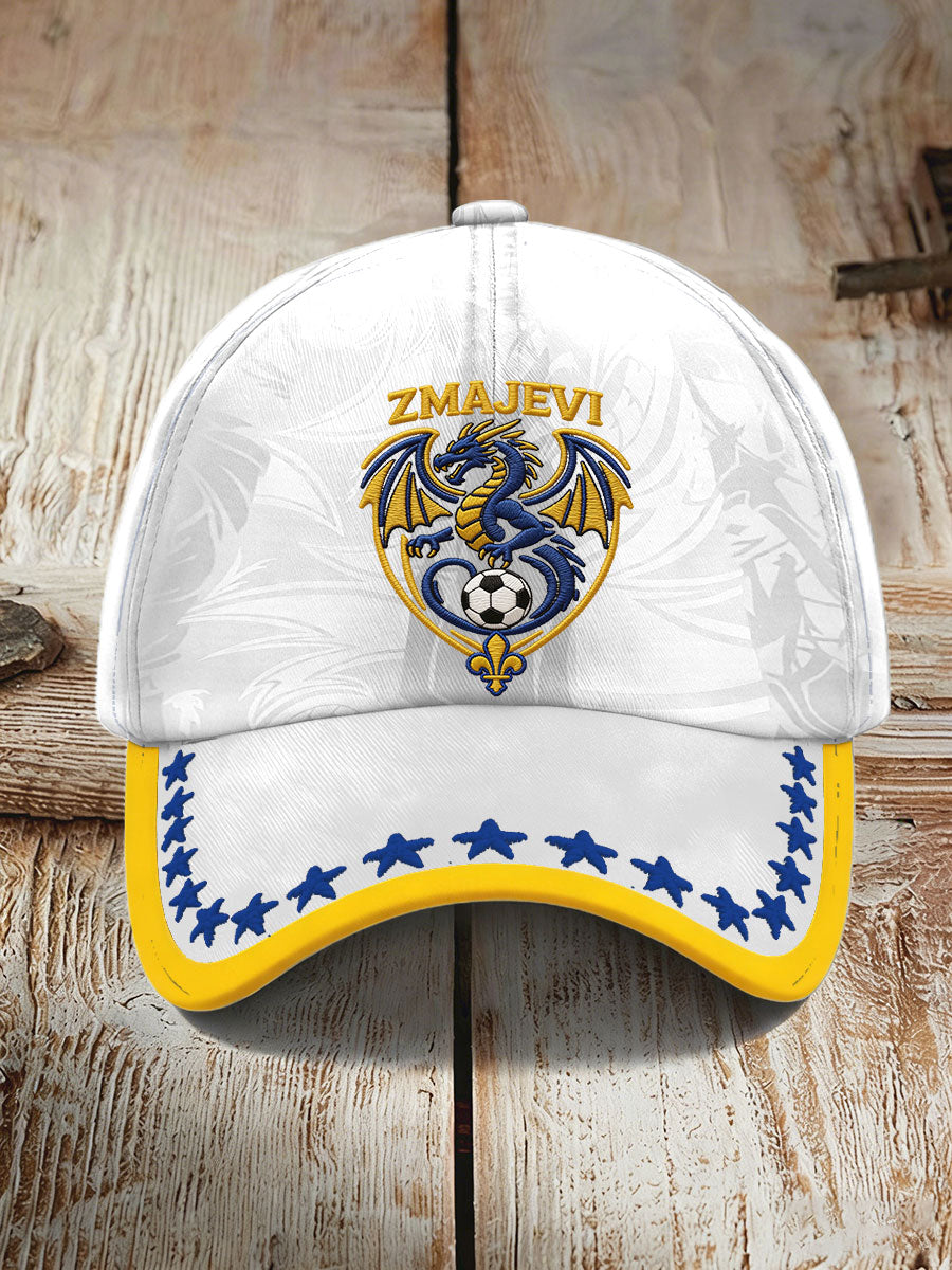 Unisex Bósnia ZMAJEVI futebol amor impresso chapéu