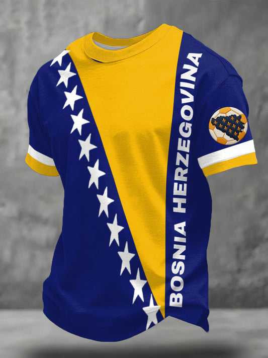 Bosno ZMAJEVI futebol amor dos homens impresso t-shirt