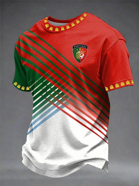 T-shirt estampada futebol português masculino