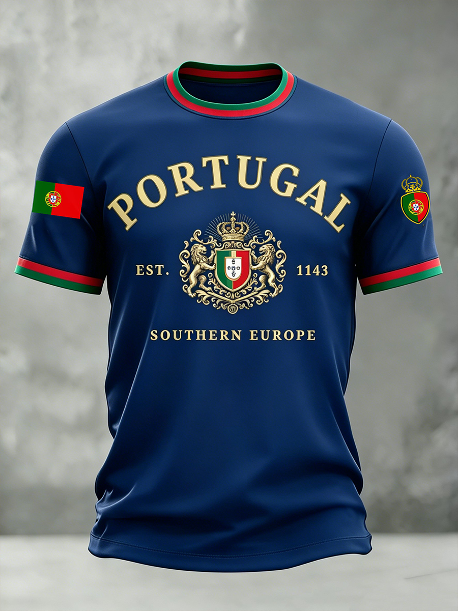 T-shirt Portugal Futebol Manga Curta Masculino