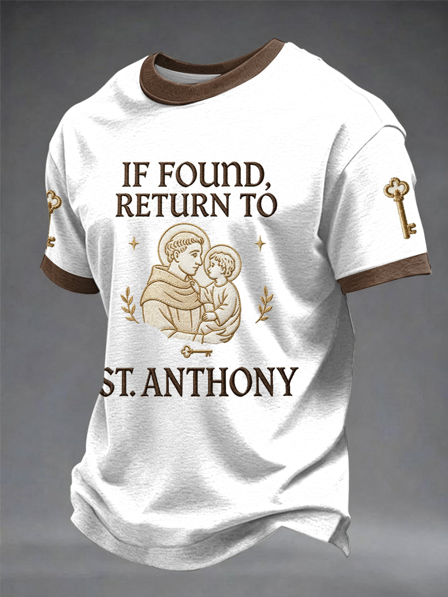 T-shirt estampada masculina do Dia de Santo António