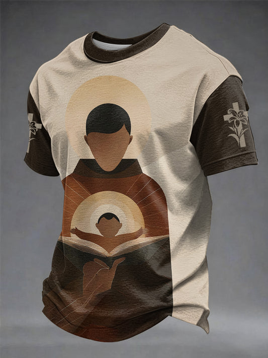 T-shirt estampada masculina do Dia de Santo António