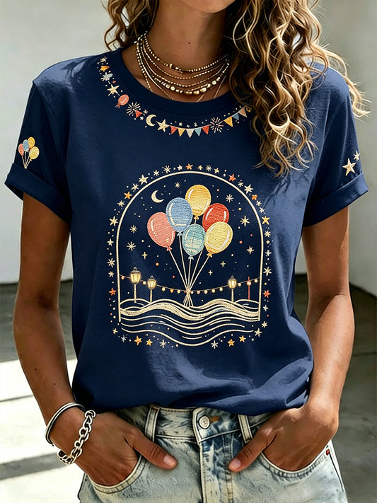 Women's "Saints Celebration" Estilo Gráfico Imprimir Casual T-Shirt