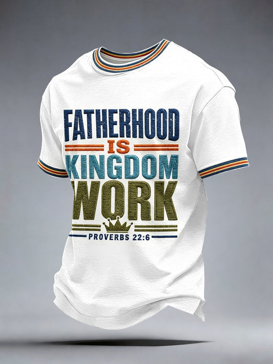 Camiseta “A paternidade masculina é obra do Reino”