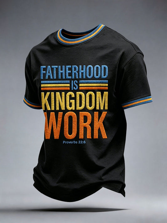 Camiseta “A paternidade masculina é obra do Reino”