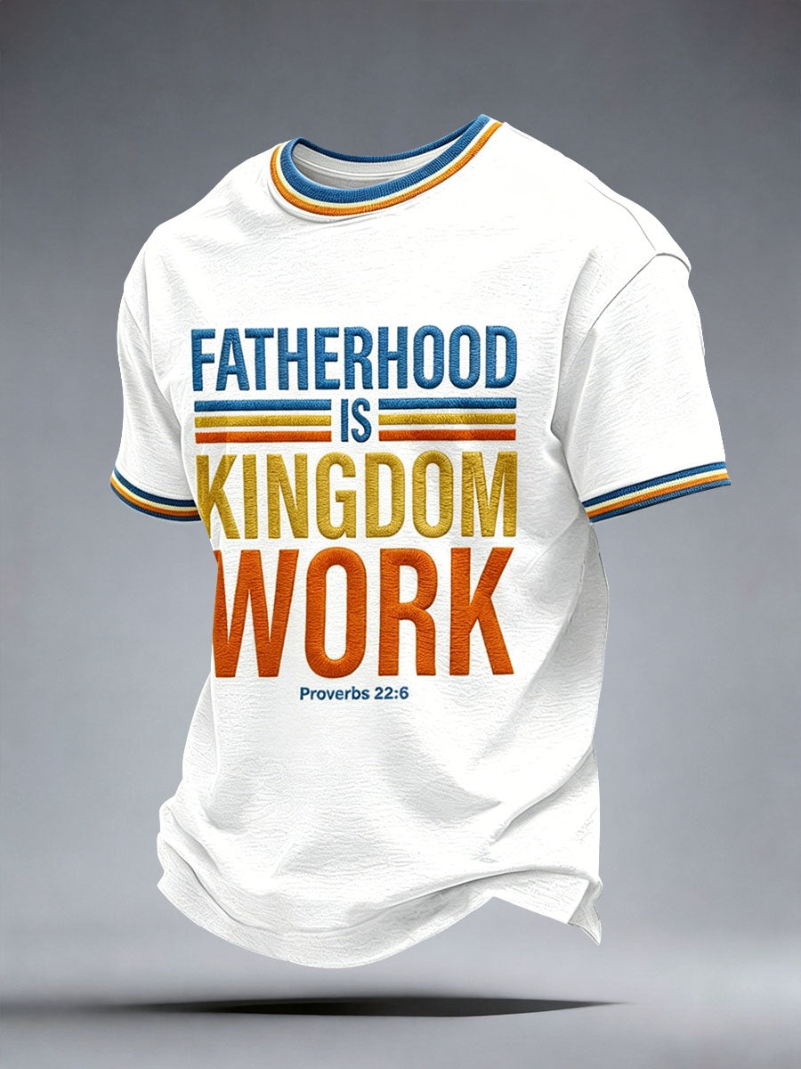 Camiseta “A paternidade masculina é obra do Reino”