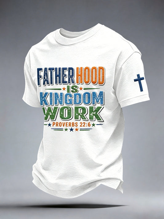 Camiseta “A paternidade masculina é obra do Reino”
