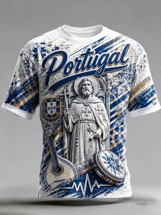 Dia de Santo António Homem (Portugal) Camiseta Comemorativa Estampa Artística