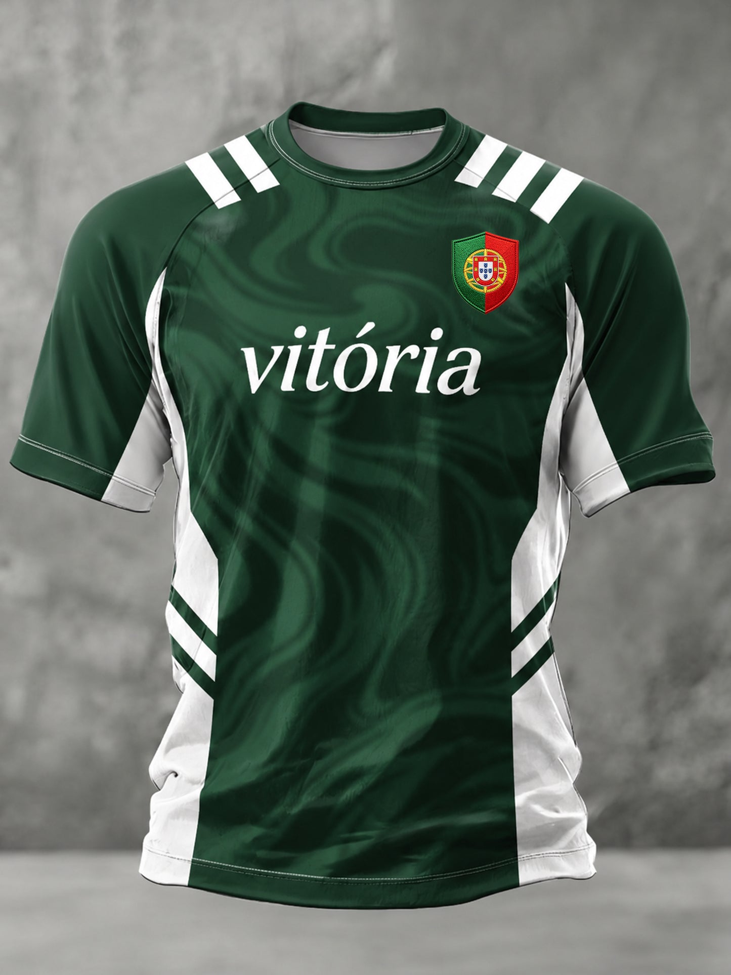 Camiseta Masculina de Futebol Portugal Fã Art Print
