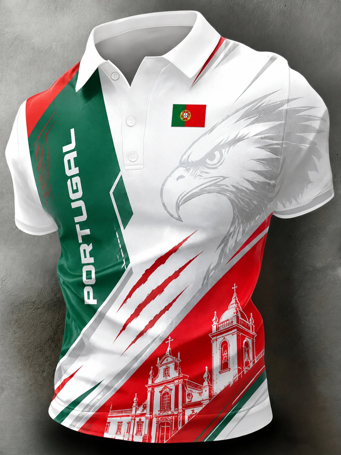 Polo de manga curta Futebol Masculino Portugal Art Print