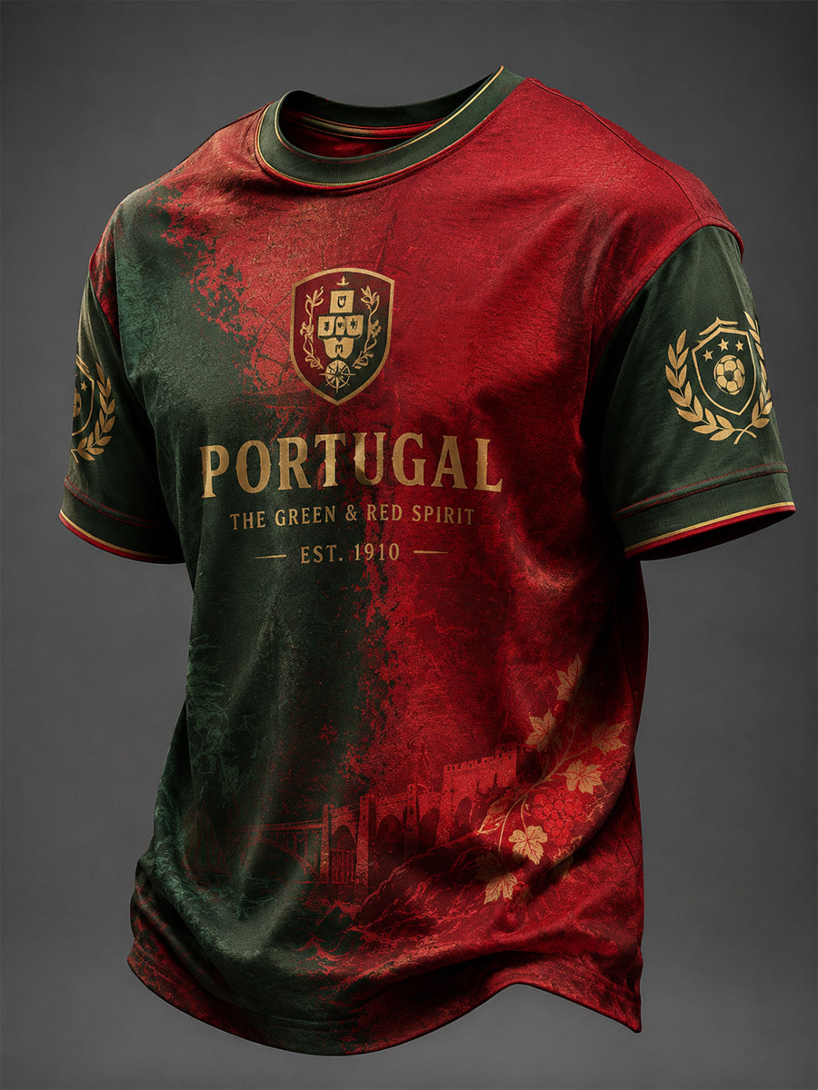 T-shirt estampada futebol português masculino