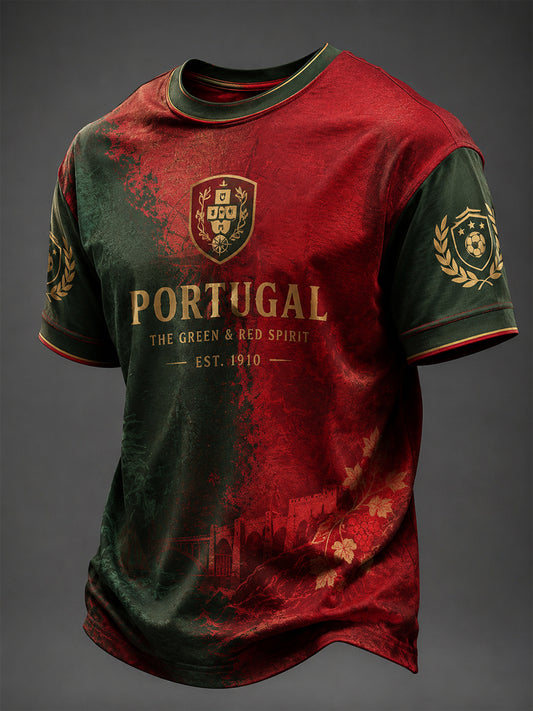 T-shirt estampada futebol português masculino