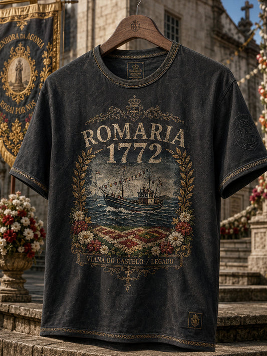 Unisex Portugal Festas d'Agonia Art Impresso T-shirt