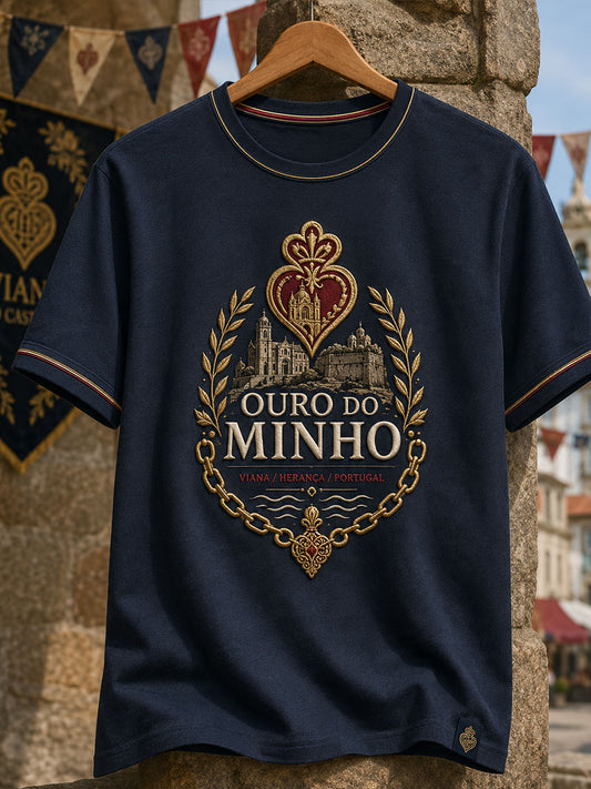 T-shirt Estampada Arte Masculina Festas d'Agonia Portugal