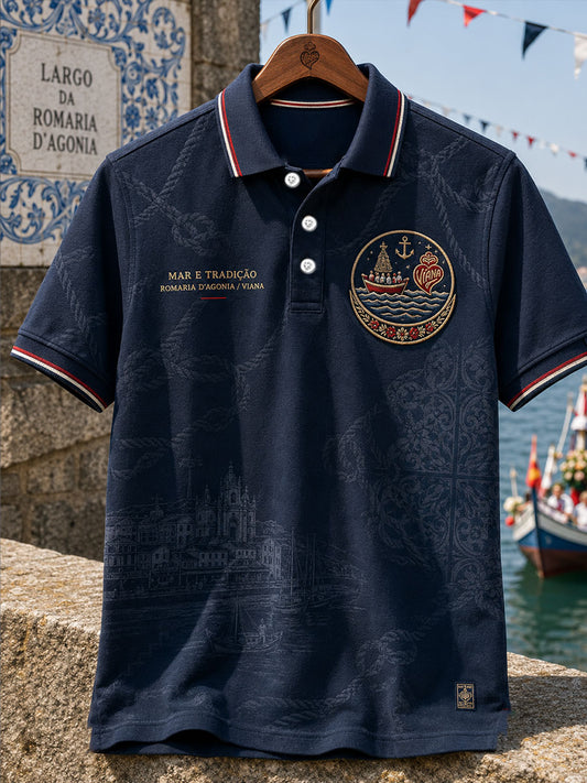 Festas d'Agonia Masculina Portugal Arte Estampada Casual Tops