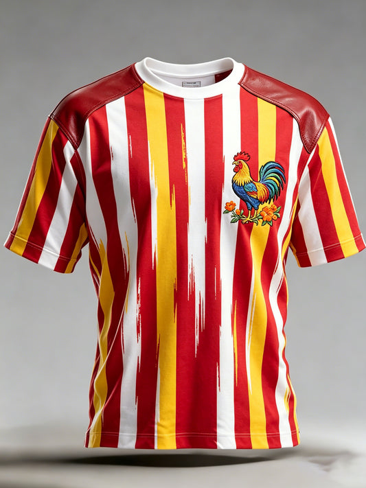 Camiseta com estampa artística comemorativa do Dia de São Antônio, masculina, em português