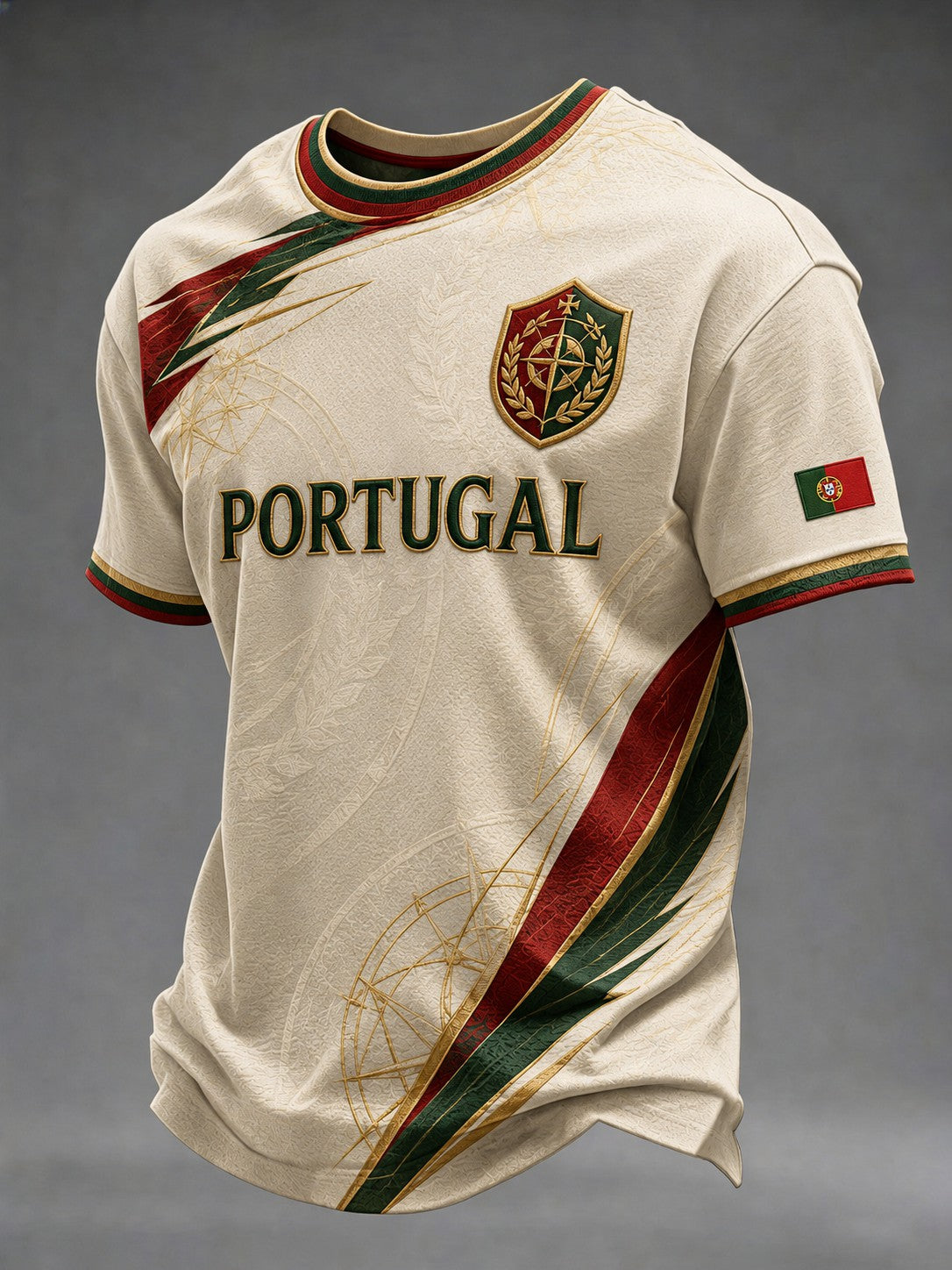 Camiseta masculina com estampa da seleção de futebol de Portugal