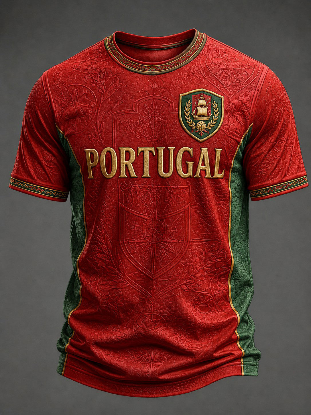 Camiseta masculina com estampa da seleção de futebol de Portugal